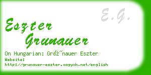 eszter grunauer business card